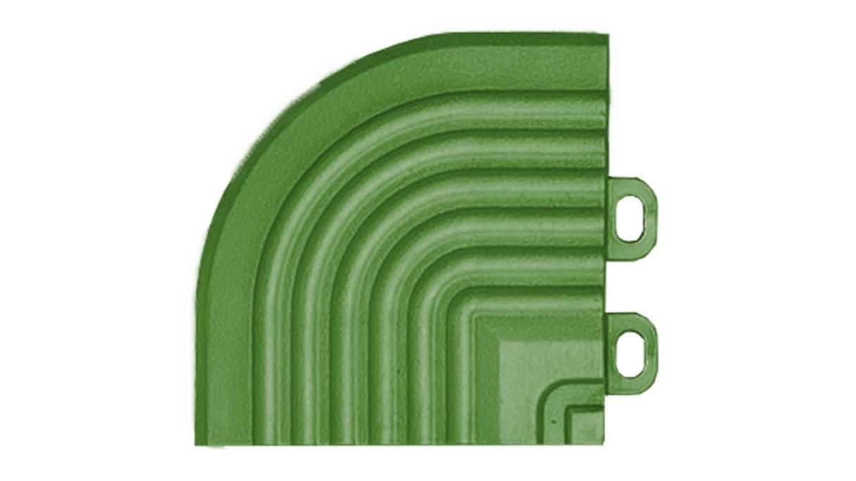 planeo corner piece for 40 x 40 cm click tiles – green