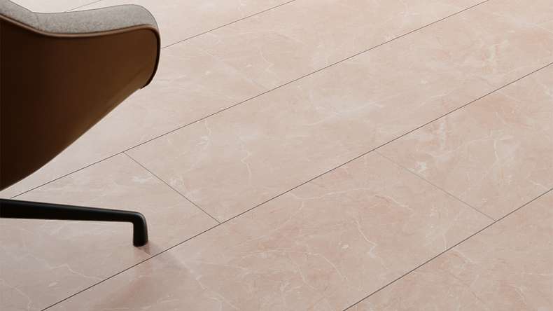 planeo Rigid click vinyl - Stone Botticino light Matt | Impact sound insulation integrated (100P2911MT)