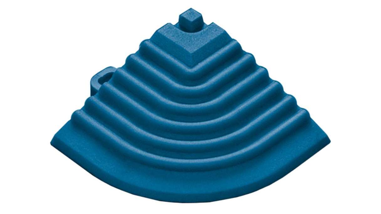 planeo corner piece for 40 x 40 cm click tiles – blue