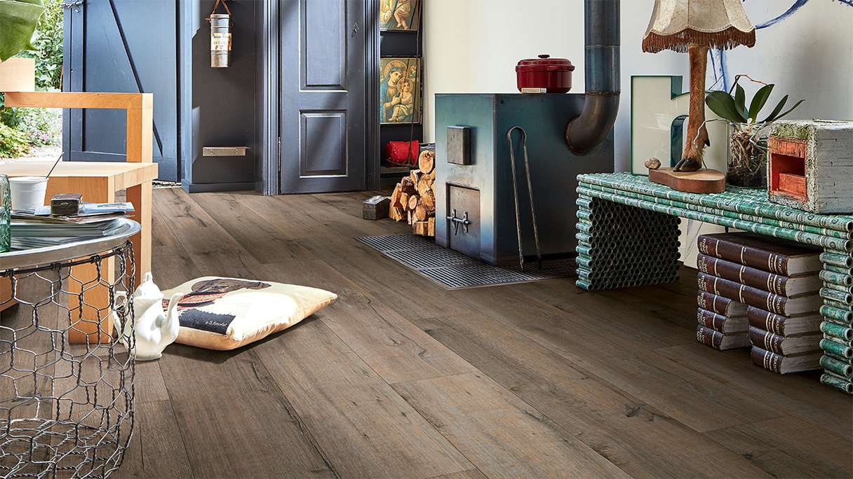 MEISTER design flooring MeisterDesign. next DD 500 S - 06986 Old wood oak clay grey | Impact sound insulation integrated (400054-1287220-06986)