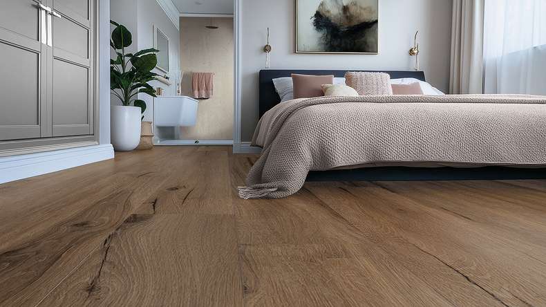 Gerflor adhesive vinyl - Creation 30 Cedar Dark Brown