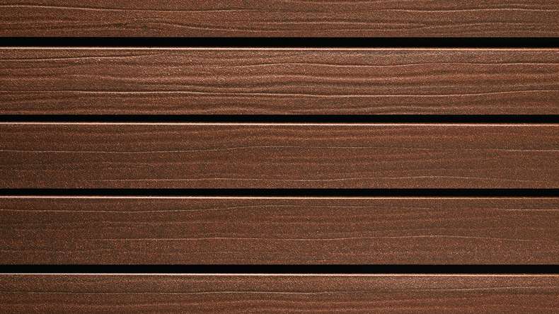 planeo Fassado - WPC rhombus strip facade cladding Prime maroon