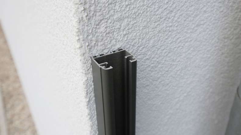 planeo Solid - aluminium universal skirting anthracite 200 cm