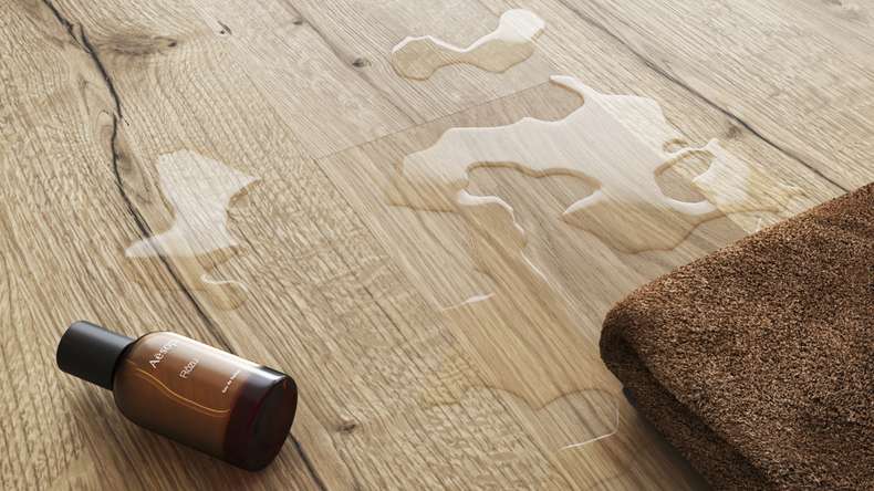 SKAVA rigid click vinyl - Home Corn Oak | integrated impact sound insulation (LO-1095)