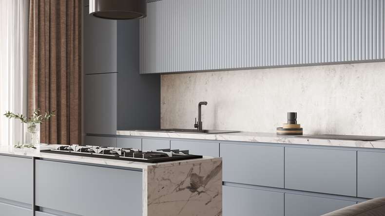Planeo Wallboard - Light Grey Matt - 210 x 100 cm