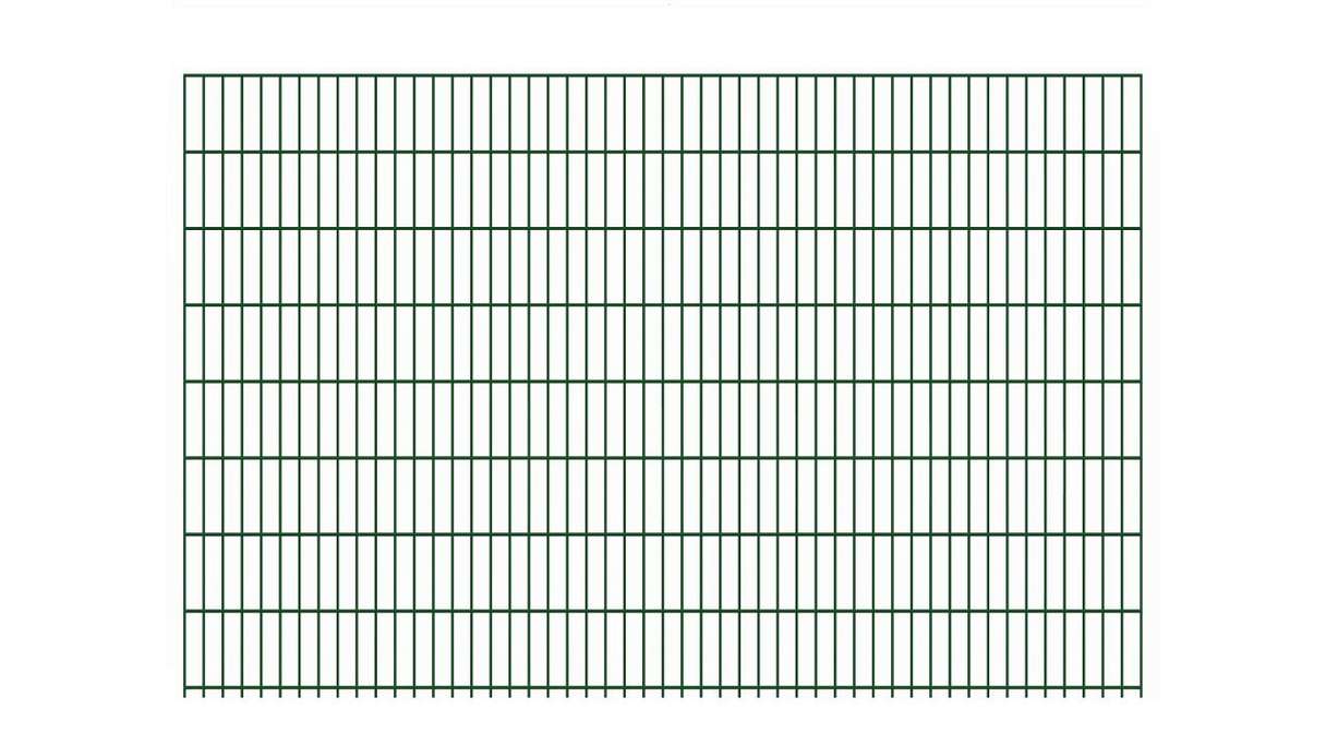 Double-rod fence heavy 8/6/8 - width 2510 mm RAL 6005 Moss green