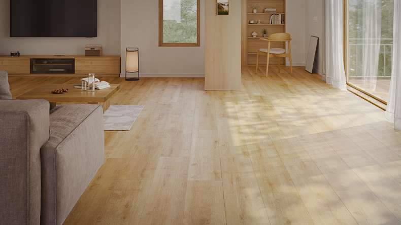 planeo Rigid Click Vinyl - HOMEtec Pro 50 IXPE Pure Canyon Oak | Impact sound insulation integrated (RP-G50-3)