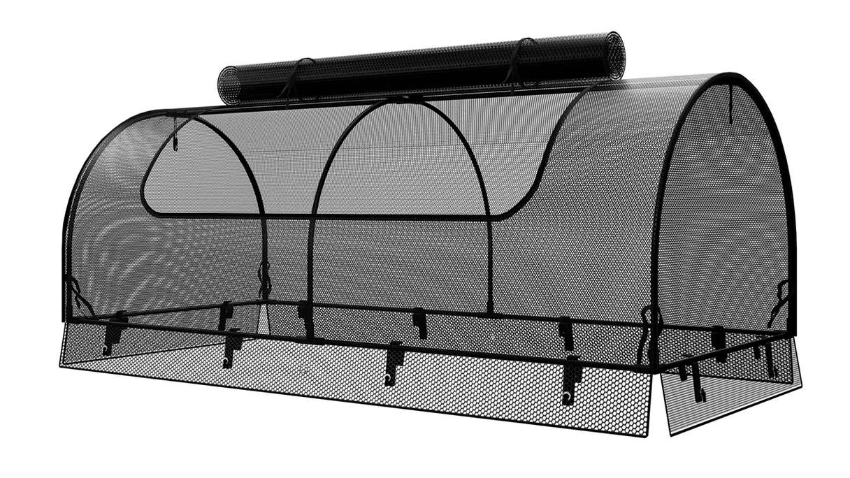 planeo Raised Bed Top Net - Black 149.9 x 69.4 x 62 cm