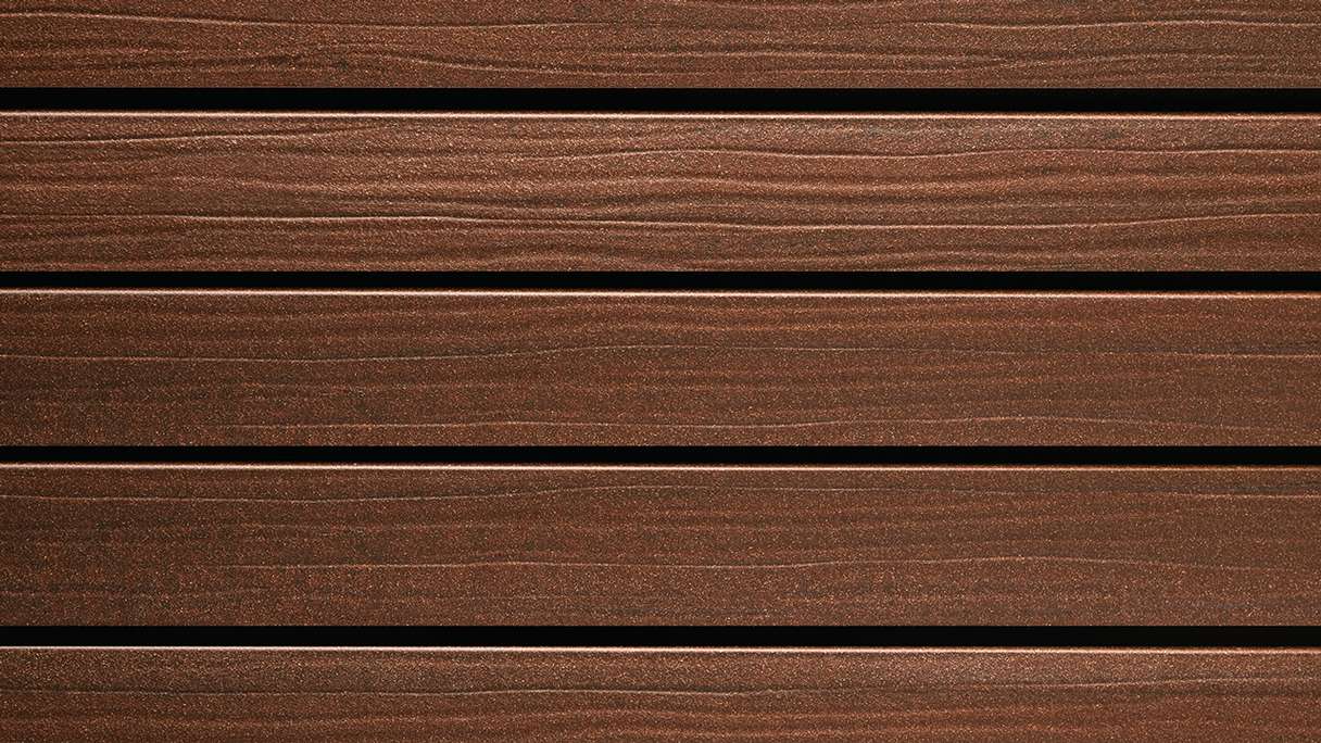 planeo Fassado - WPC rhombus strip facade cladding Prime maroon