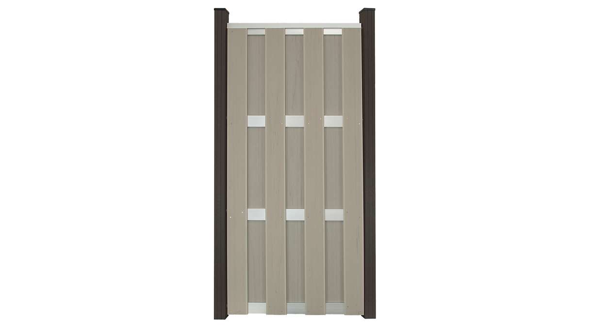planeo prefabricated fence - upright Bi-Color Sand 84.3 x 180cm