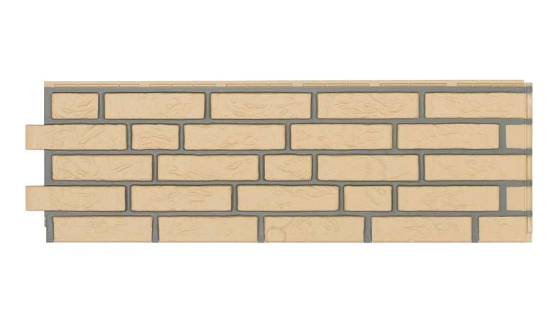Zierer facade cladding clinker facing NB2 - 1130 x 359 mm yellow made of GRP