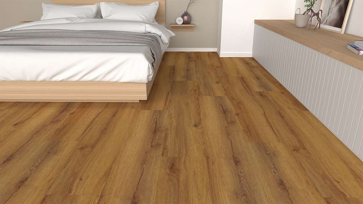 planeo design flooring for clicking - Eco Home&Health Rustic Oak Natural | Impact sound insulation integrated (LO-EK-01)