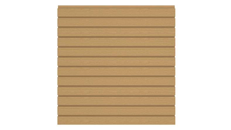 planeo LINEA - WPC CoEx Rhombus plug-in fence Sand 176 x 183 cm