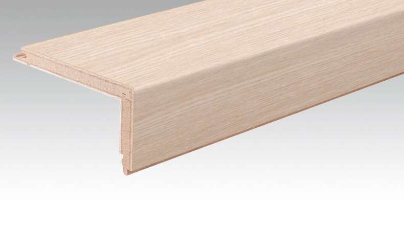 planeo Parquet stair nosing profile L-Profile - Authentica Oak white limed (PMTL-3009)
