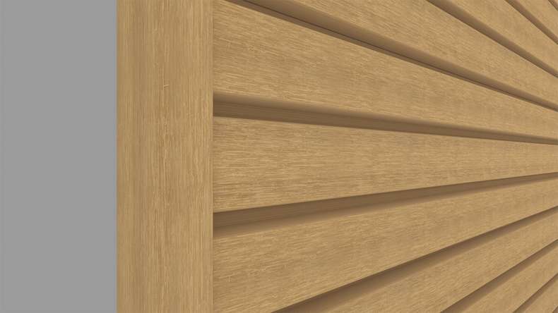 planeo LINEA Wide – WPC CoEx cladding, Sand, 2900 x 181 mm
