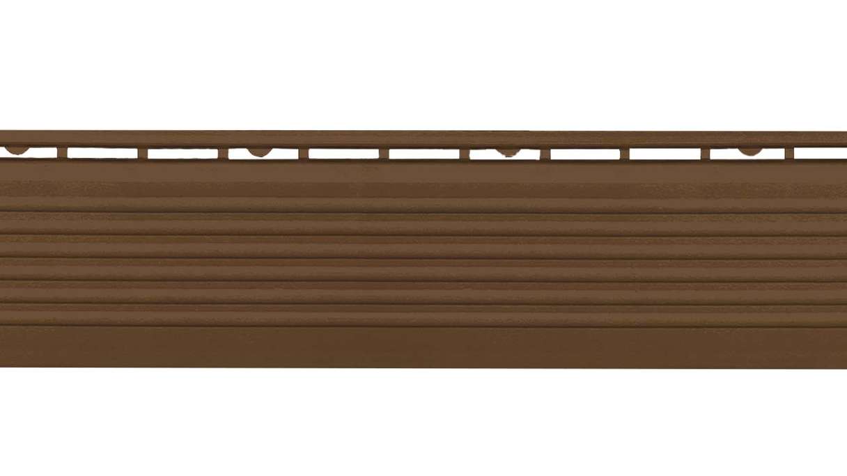 planeo side panel for 30 x 30 cm click tiles – brown with pin
