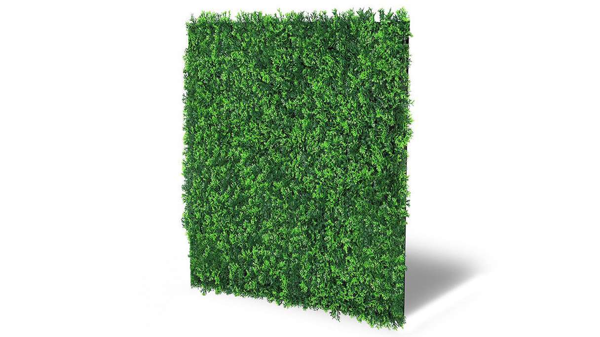 planeo acoustic panel - MixWall Leaf Mood Mixed Green Design Grass 52 x 52 cm | artificial plant (PLMW-00121A)