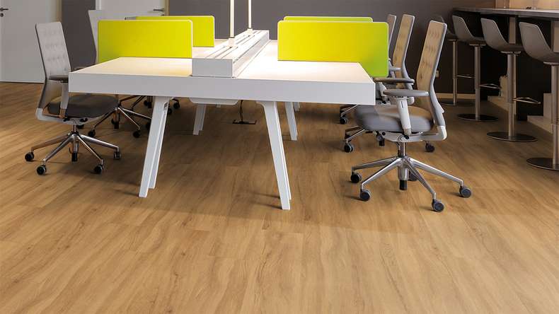 planeo Rigid click vinyl - FlexCore 55 Pure Oak | Impact sound insulation integrated (plfc-5122FS55)