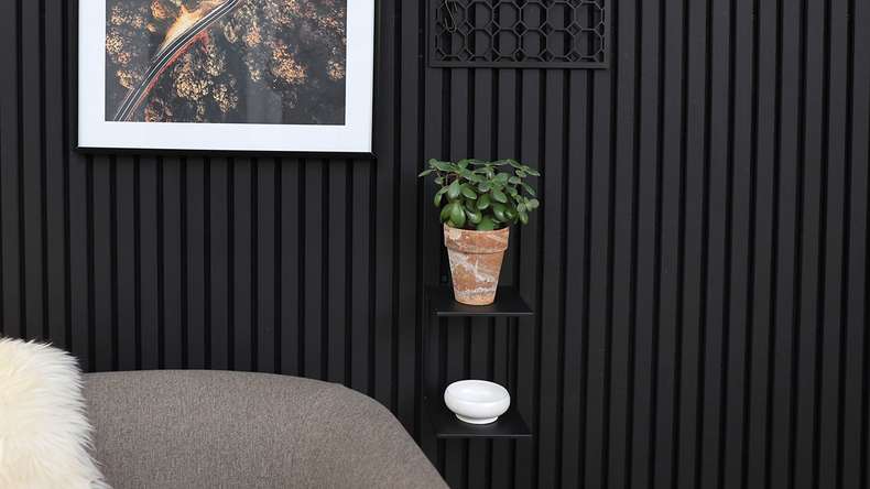 planeo double shelf - black incl. screws