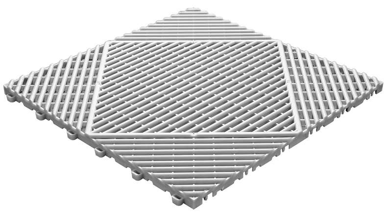 planeo click tile Classic - white-aluminium