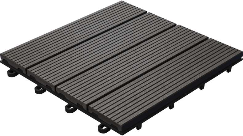 planeo WPC patio tile anthracite 30x30 cm - 6 pce.