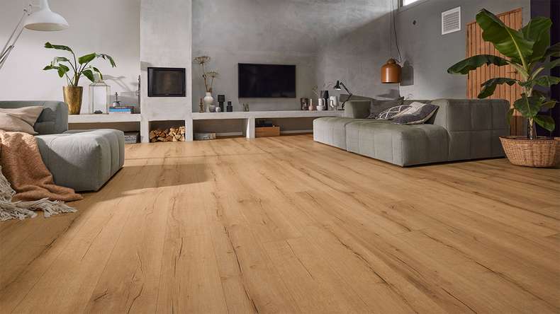 MEISTER Design flooring MeisterDesign. next DL 500 S - 07114 Natural reclaimed oak | Impact sound insulation integrated (400055-2052220-07114)