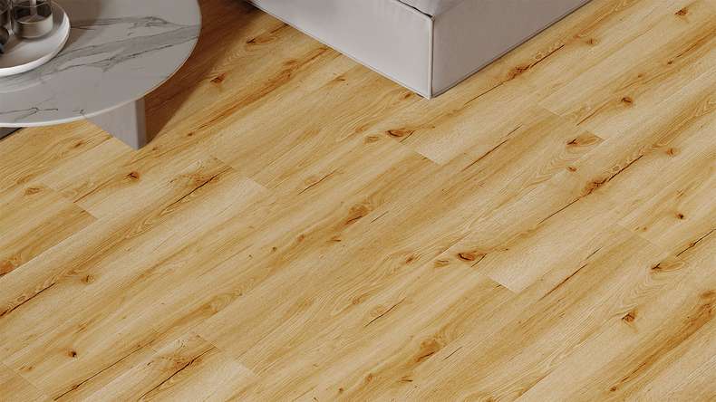 planeo Rigid Click Vinyl - HOMEtec Pro 50 IXPE Golden Nature Oak | Impact sound insulation integrated (RP-E50-2)