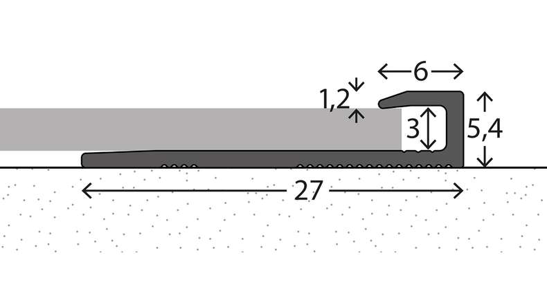 planeo end profile 112 - 270 cm