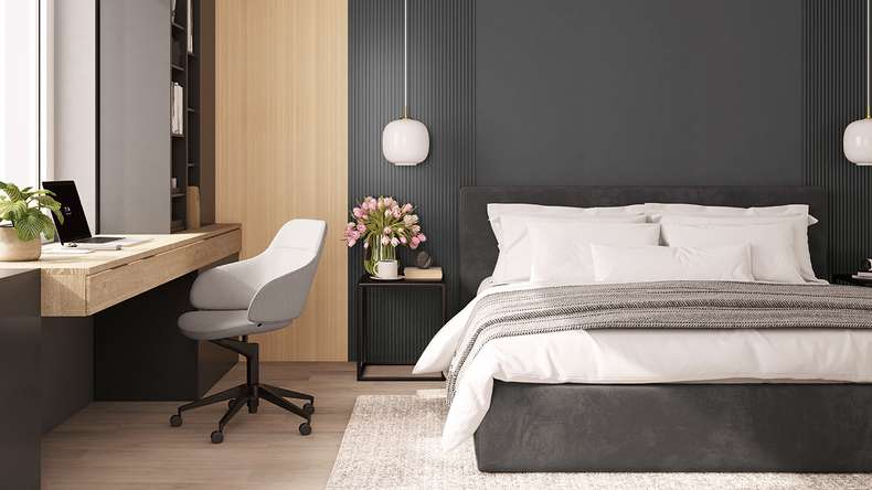 planeo wall cladding plastic louvre panels S - MPC Urban Graphite 14.8 x 265