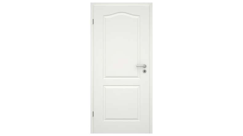 planeo country house interior door VELA Casa 2F A white lacquer 9010 round edge | lacquered - 1985 x 610|735|860|985 mm