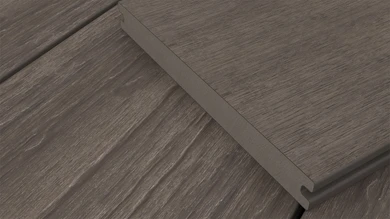 planeo MAXLine Antique - WPC CoEx coated XL decking solid - dark brown 3m rustic textured/smooth brushed