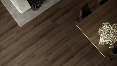 planeo Rigid Click Vinyl - HOMEtec Pro 50 IXPE Natural Brown Oak | Impact sound insulation integrated (RP-G50-2)