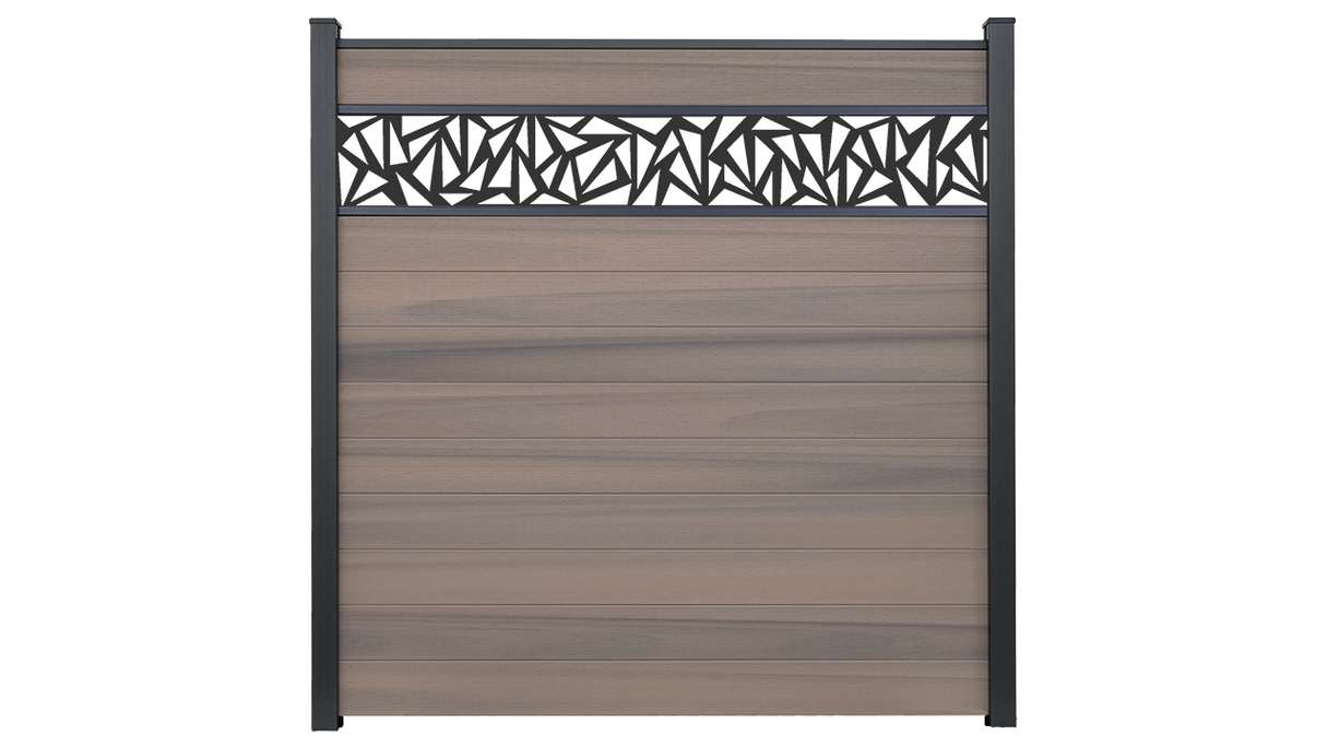 planeo Gardence Strong - BPC plug-in fence Triangle Bi-Color co-ex 180 x 180 cm