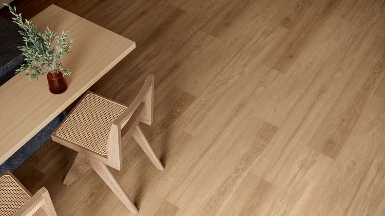planeo WPC click vinyl - PUREtec MAX 70 EIR Warm Light Oak | Impact sound insulation integrated (RP-A50-8)