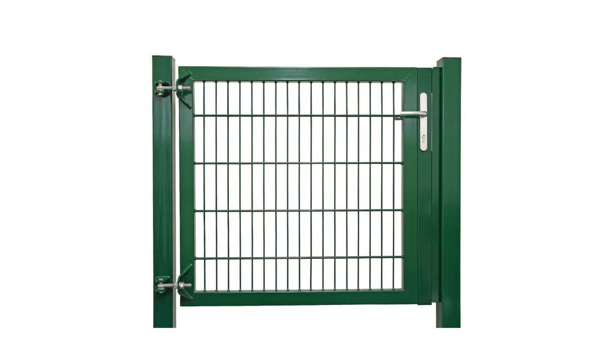 Universal door heavy 1-leaf moss green H 1600 x W 1575 mm incl. gateposts
