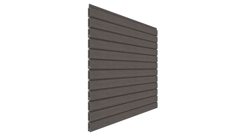 planeo LINEA - WPC CoEx Rhombus plug-in fence dark grey 176 x 183