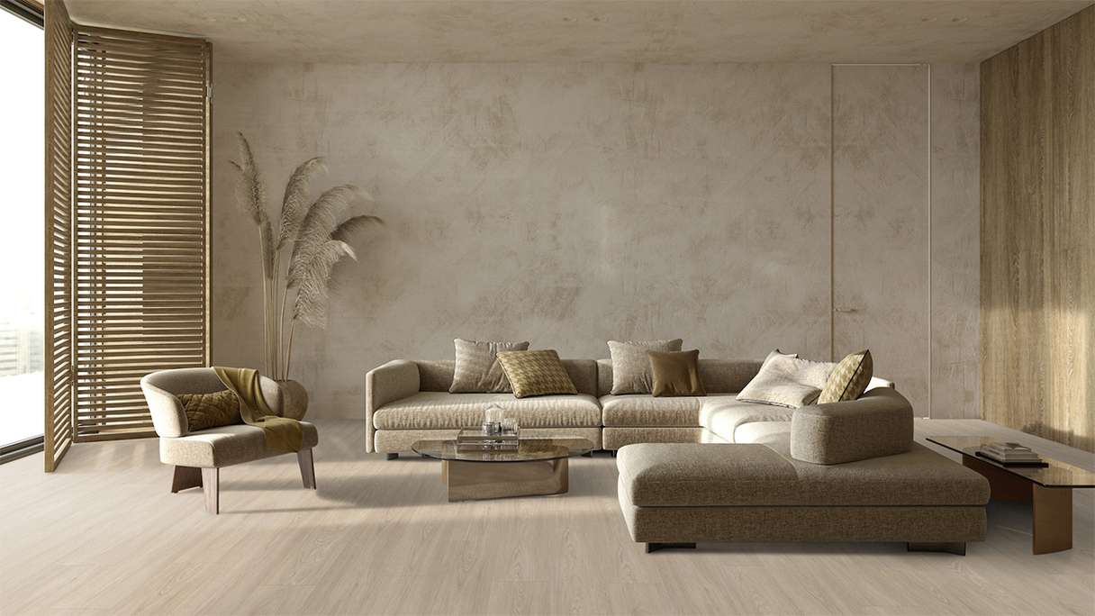 Gerflor click Vinyl - Virtuo 30 Rigid Acoustic EIR Blomma Light | integrated impact sound insulation (39131464)