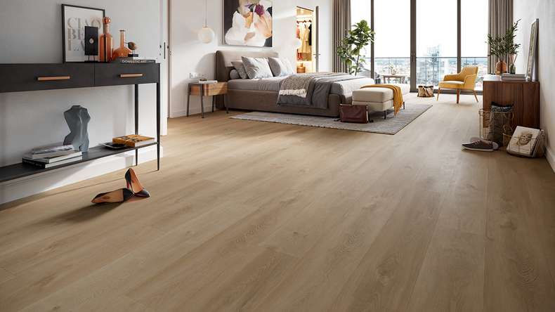 planeo Rigid Click Vinyl - HOMEtec Pro 50 IXPE Breeze Oak | Impact sound insulation integrated (RP-E50-4)