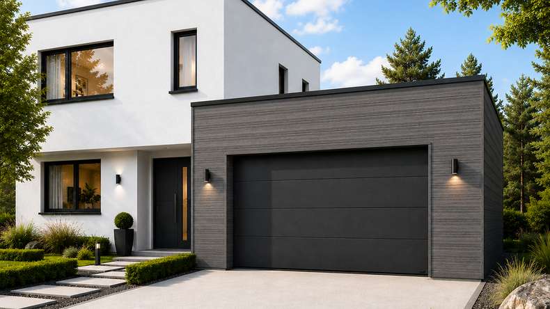 planeo NOVA – WPC CoEx Classic façade panel, Grey, 2.90 m