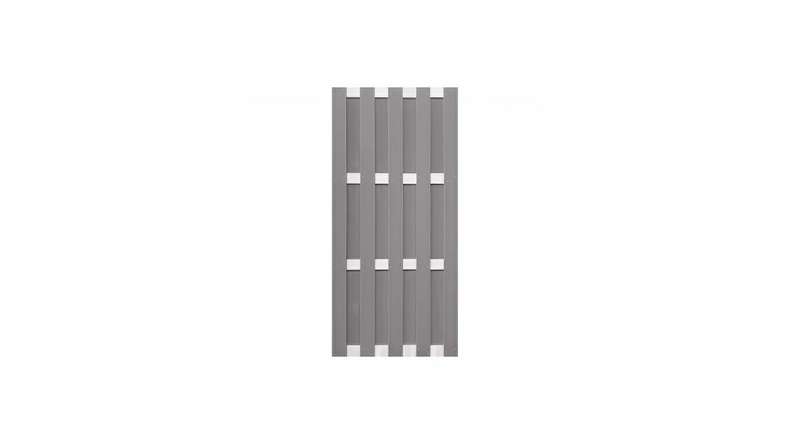 planeo prefabricated fence - upright light grey 84.3 x 180cm