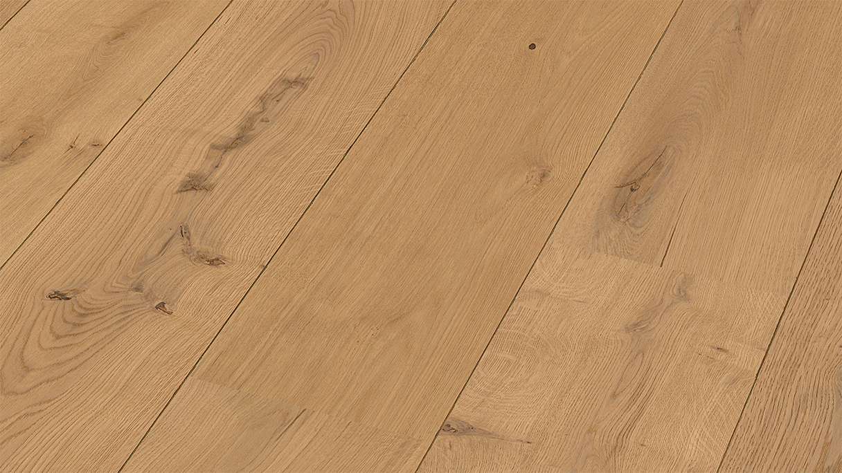 MEISTER Lindura wood flooring HD 400 - 08921 Oak authentic pure ultra matt lacquered 2200 x 205 x 11 mm (500214-2200205-08921)
