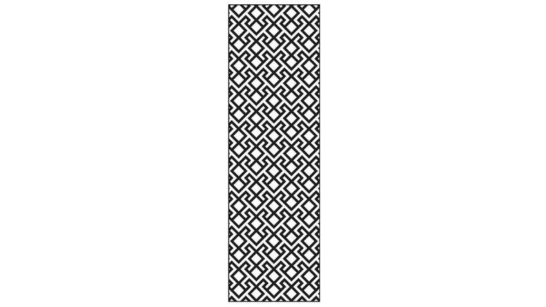 planeo Gardence - Design element Abstract Anthracite | DB703 60 x 180cm
