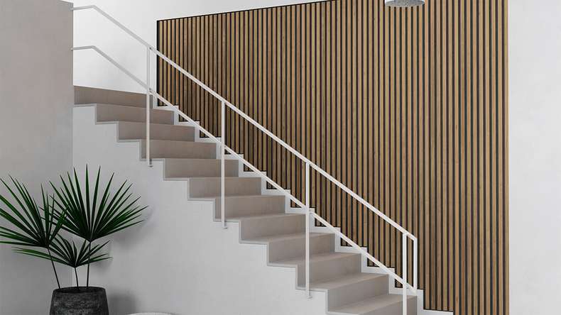 planeo acoustic panels Pro - Rustic oak - 250 x 60 cm