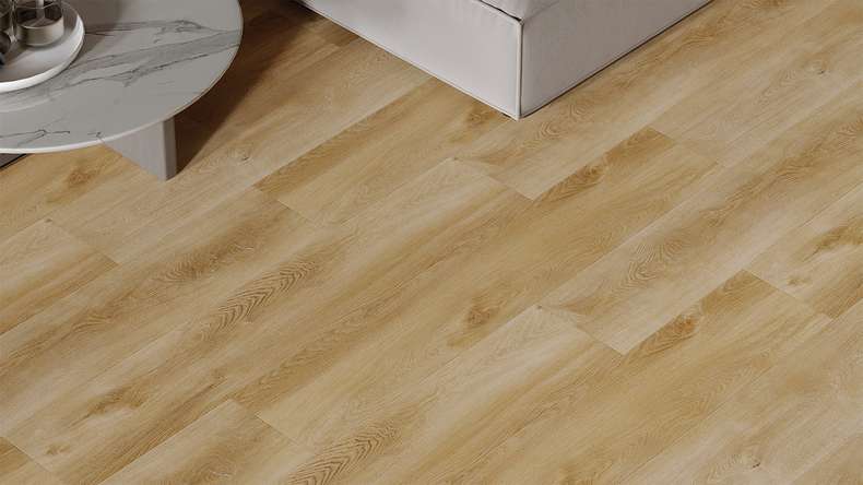 planeo Rigid Click Vinyl - HOMEtec Pro 50 IXPE Sunrise Mellow Oak | Impact sound insulation integrated (RP-E50-1)