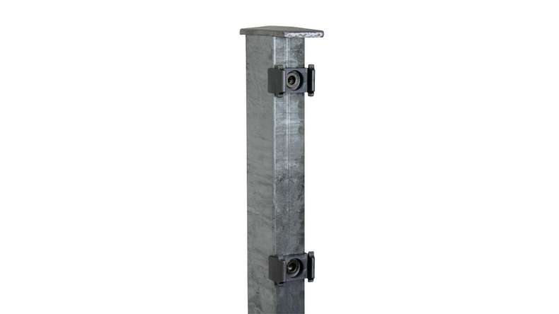 Fence post type FB Hot-dip galvanised for double-rod fence