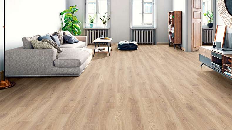 planeo laminate - Oak Beige | antibacterial surface (KRO-8006)