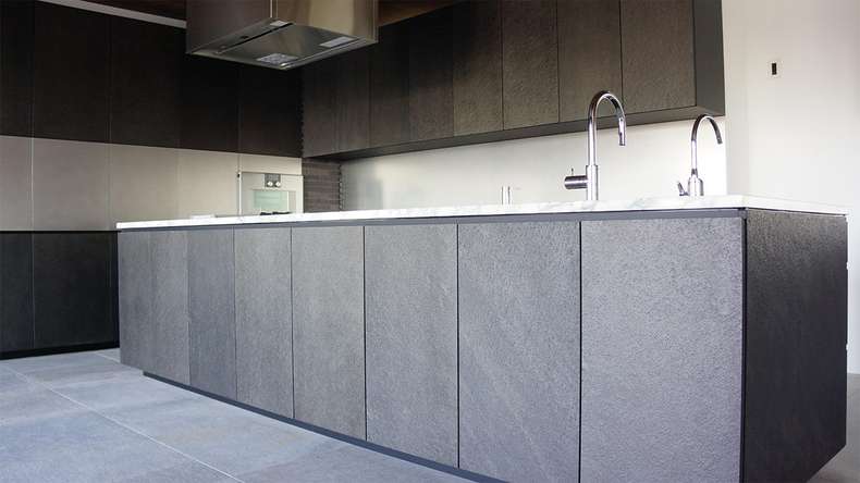 planeo EVOLITH Slate&Stone - Natural stone wall cladding Stellar Void 1220 x 610 mm