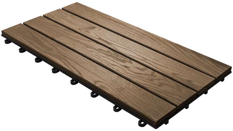 planeo click tile Thermo Ash XL - 4 battens Smooth