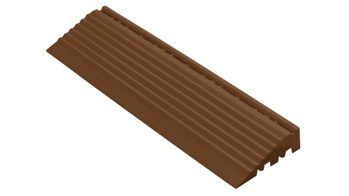 planeo side panel for 30 x 30 cm click tiles – brown with eyelet