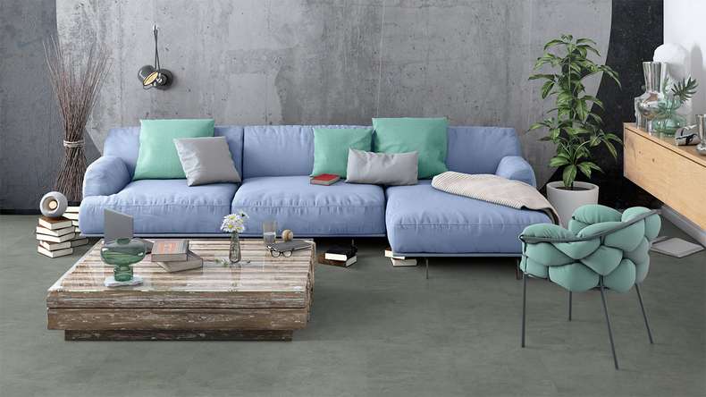 Gerflor click Vinyl - Virtuo 30 Rigid Acoustic Tavla Green | integrated impact sound insulation (39101452)